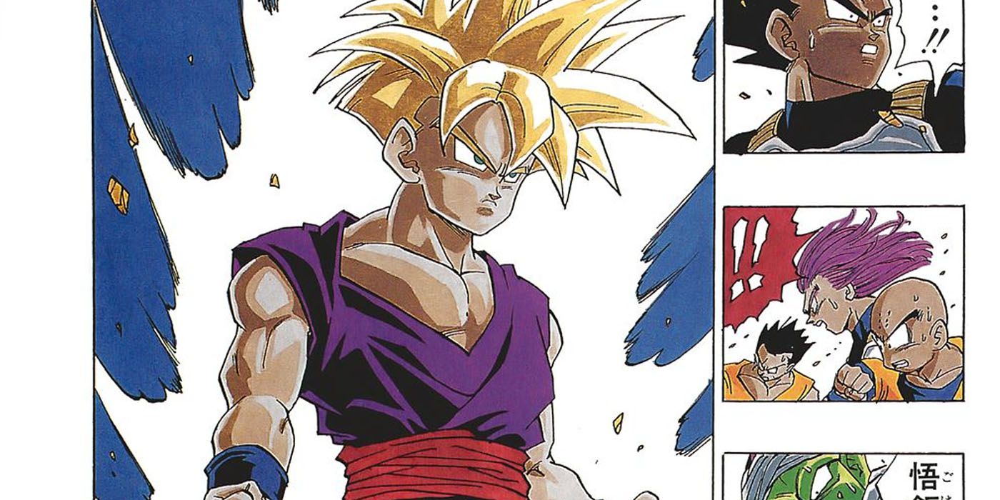 Gohan as a Super Saiyan in the Dragon Ball Z manga