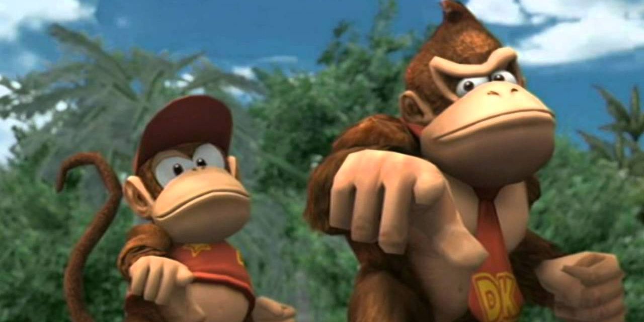 Diddy and Donkey Kong in Super Smash Bros. Brawl