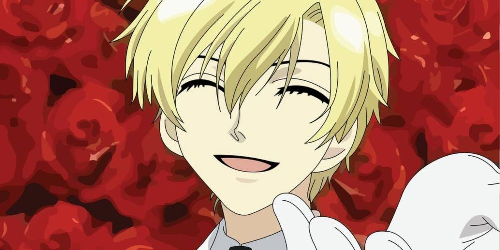 Tamaki Suoh smiling with his hand outstretched