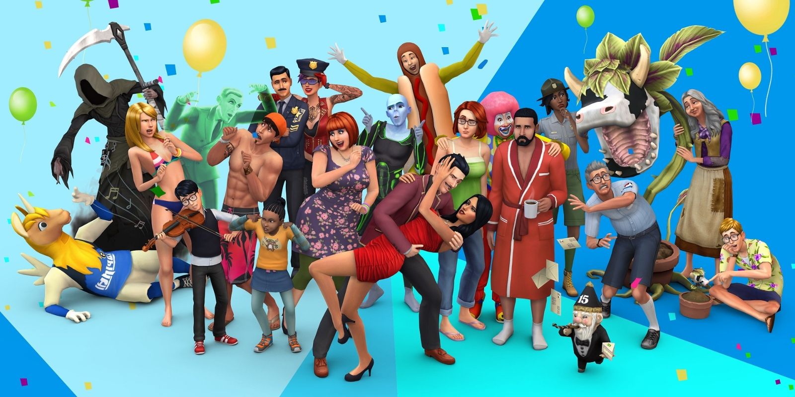 The Sims 4 group of characters