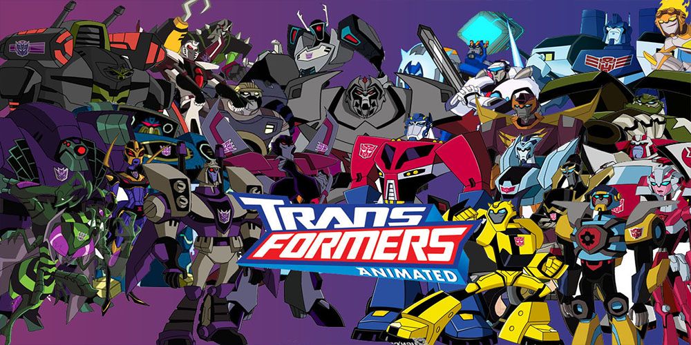 Decepticons and Autobots face off in Transformers: Animated.