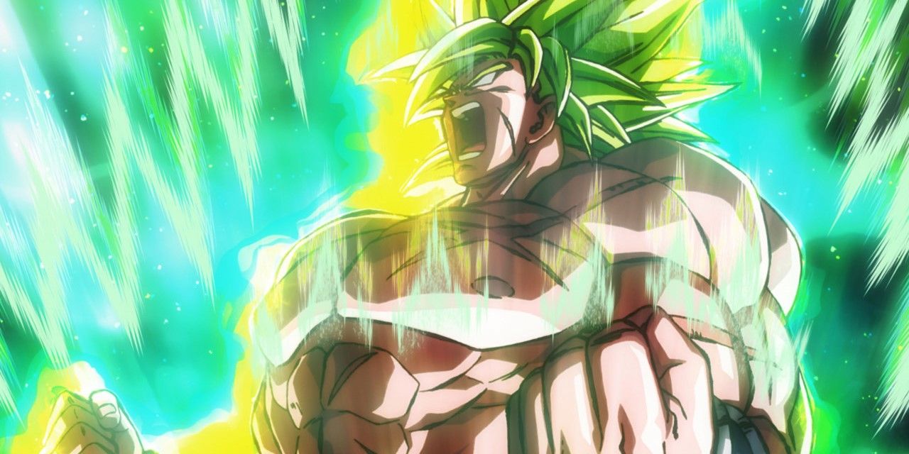 Broly Using His Rage To Power Up In Super Saiyan Form