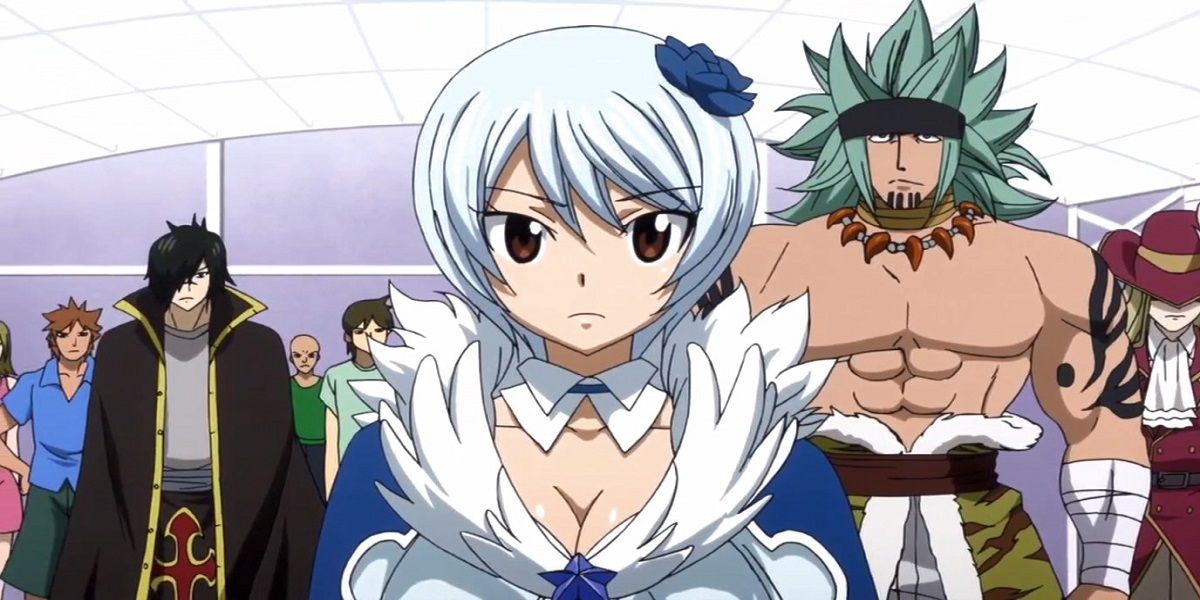 Yukino with the Sabretooth guild in Fairy Tail.