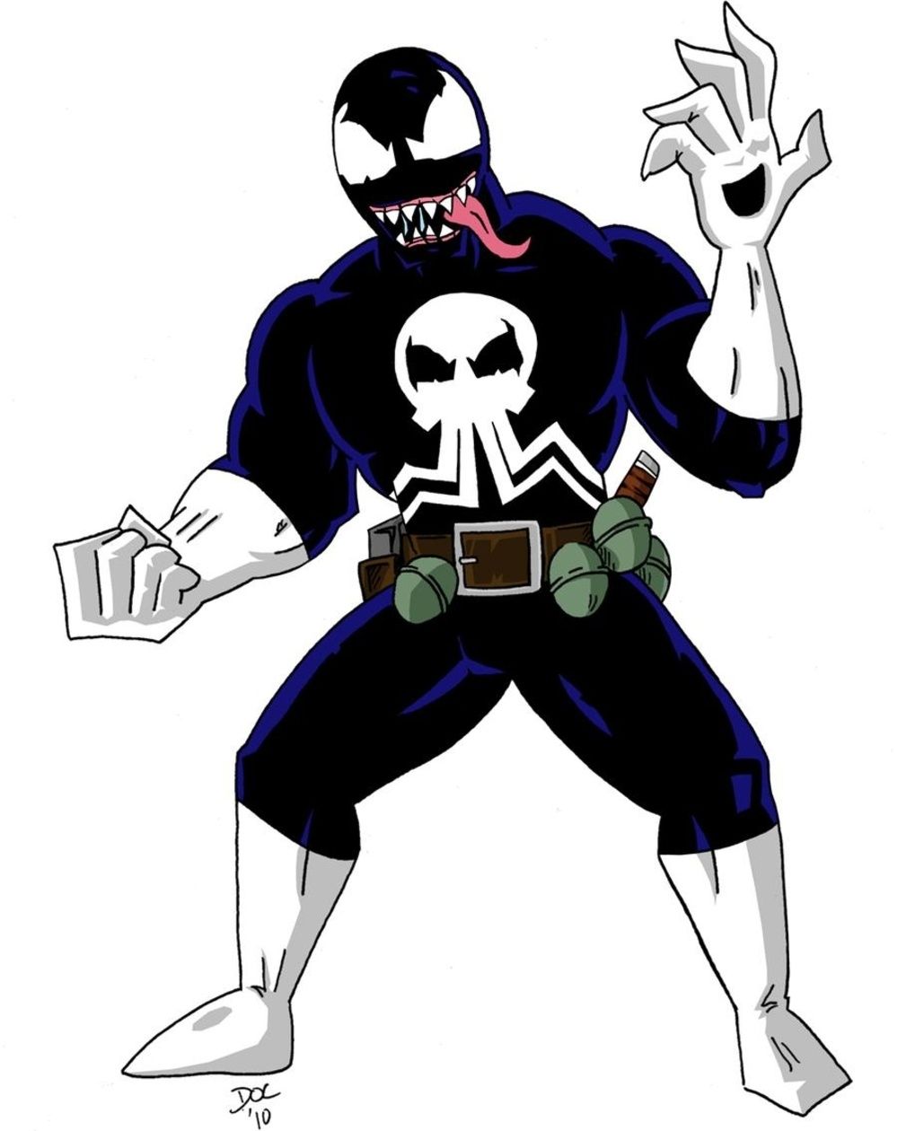 Marvel Comics: 10 Pieces Of Venomized Punisher Fan Art That We Love