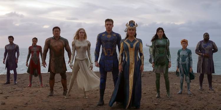 Foto grupal de Eternals, del teaser de Marvel