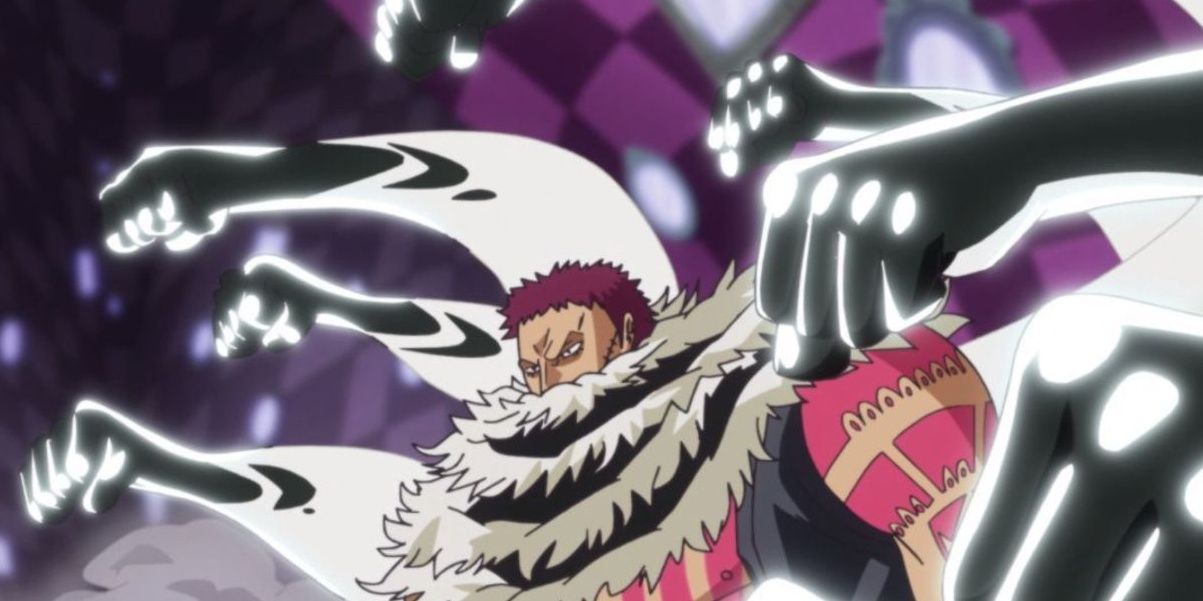 Katakuri creating multiple arms using his ability in One Piece