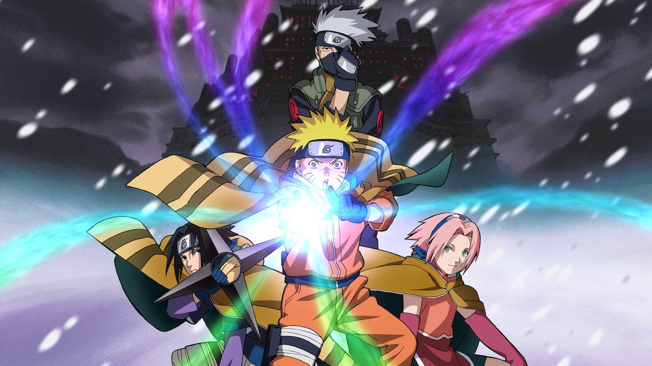 Team 7 ready to fight from Naruto the Movie: Ninja Clash in the Land of Snow.