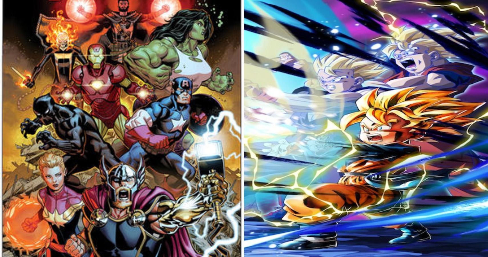 The Ultimate Brawl for it all Marvel vs DC vs Anime. | Anime, Geek art,  Good manga