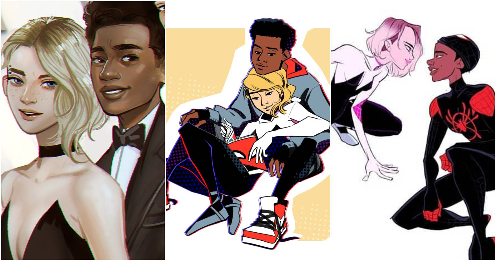 Miles morales and gwen stacy fanart