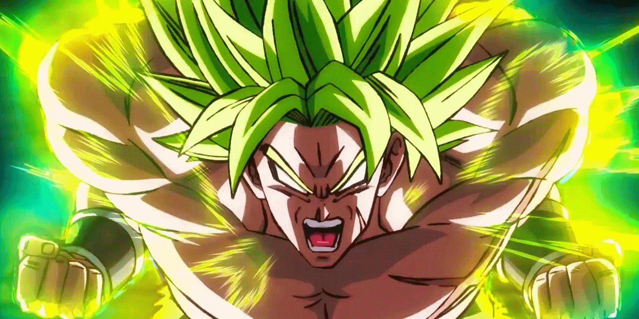 Broly prepares to attack in Dragon Ball
