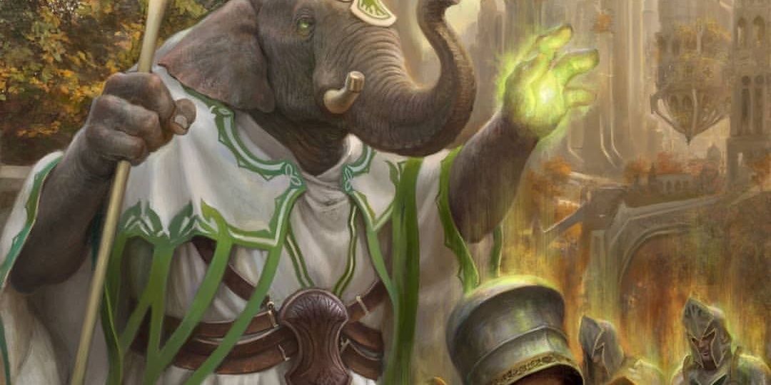 um selesnya loxodin em magia a reunião