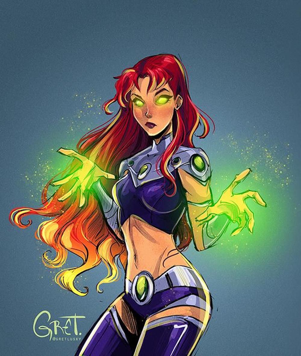 10 Fan Art Pics Of Starfire That Make Us Want To Watch Teen Titans