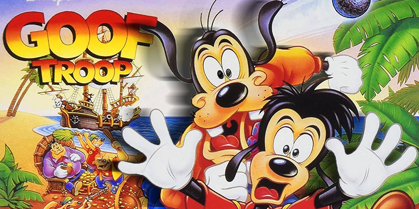 the cover of the goof troop game