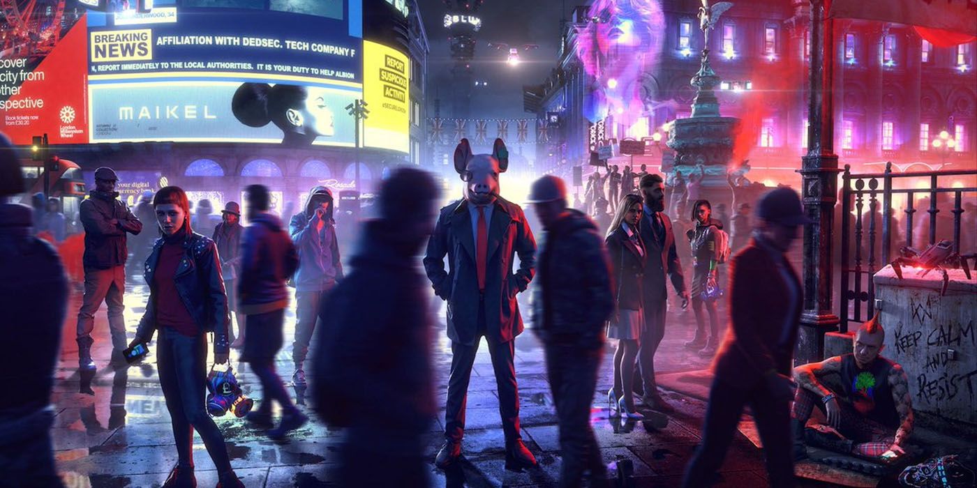 The futuristic city of London in Watch Dogs: Legion