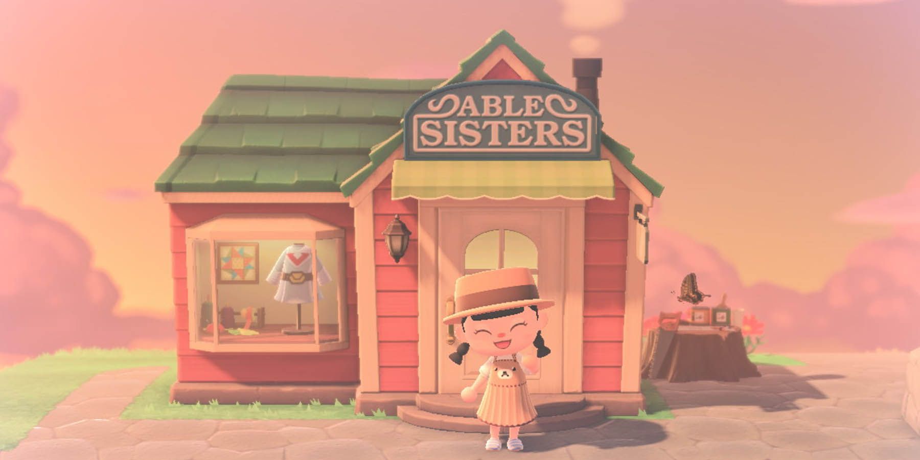 Able Sisters shop sunset Animal Crossing