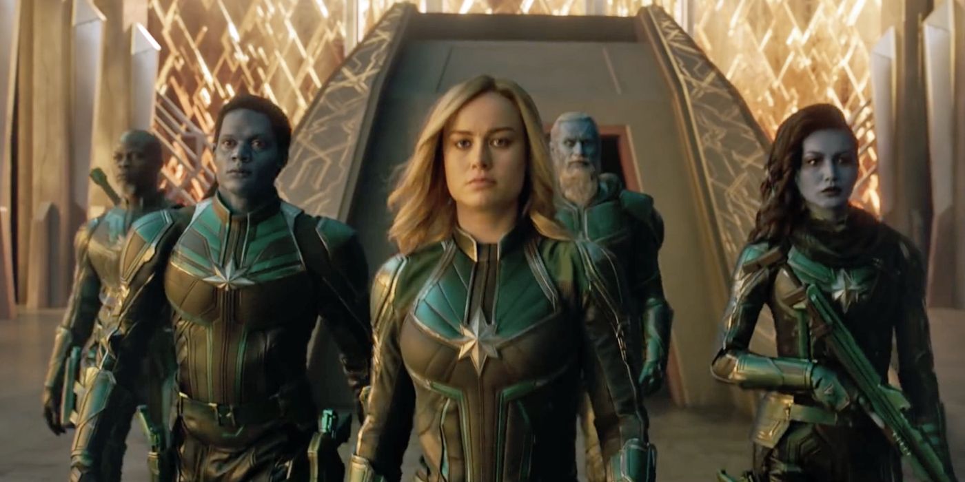 Carol Danvers leads the Kree Starforce in Captain Marvel