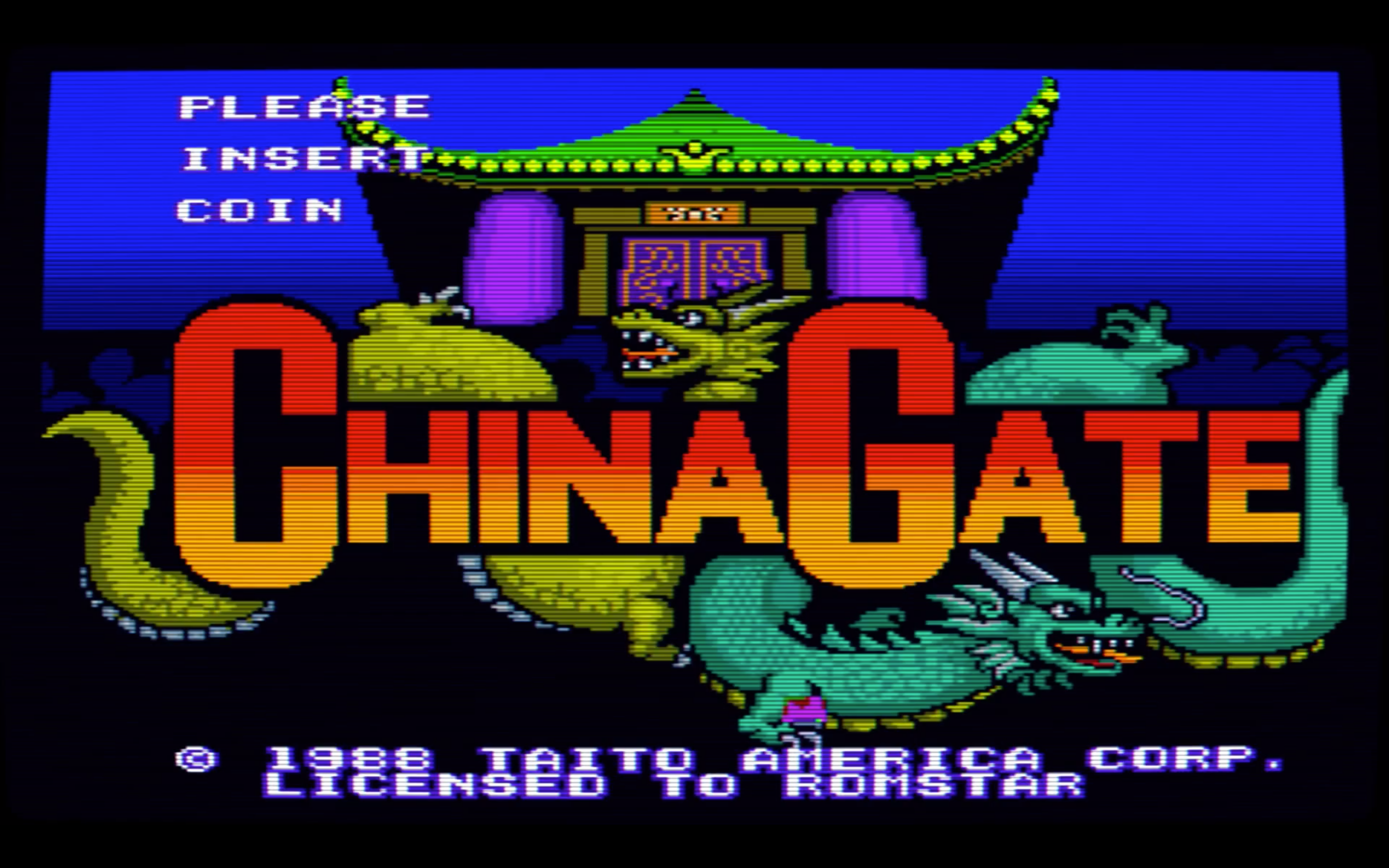 China Gate opening game menu