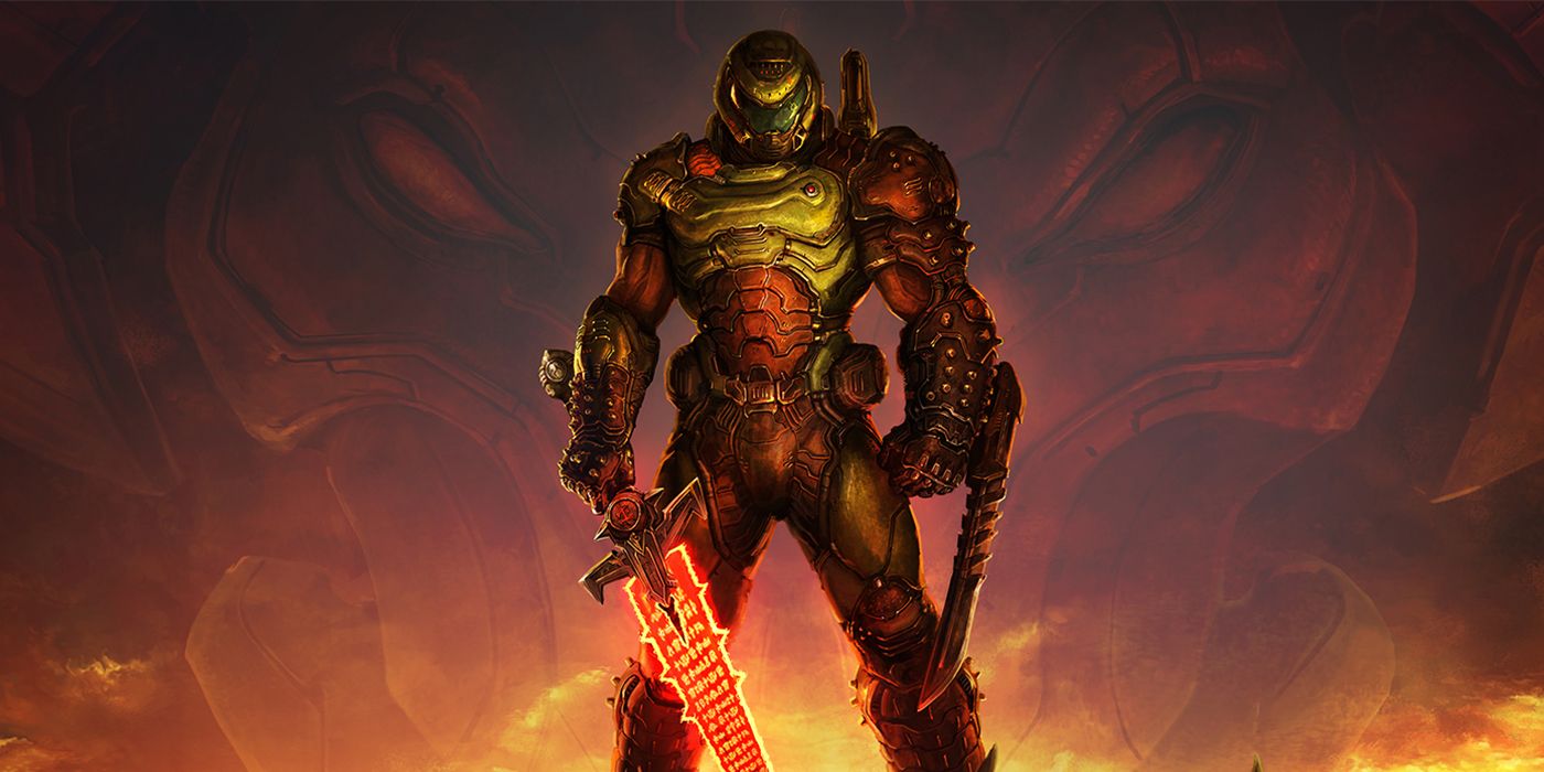 Doomguy strikes a pose