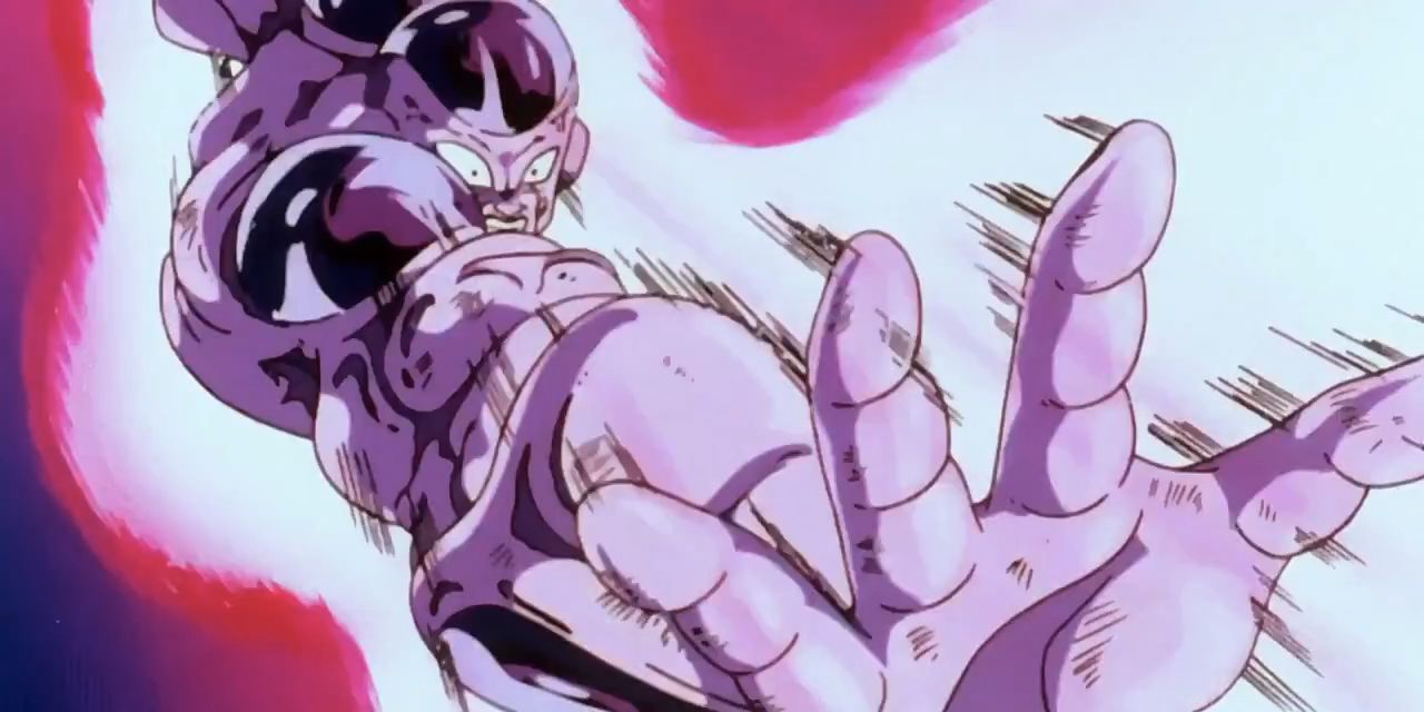 Frieza's final attack on Goku in Dragon Ball.