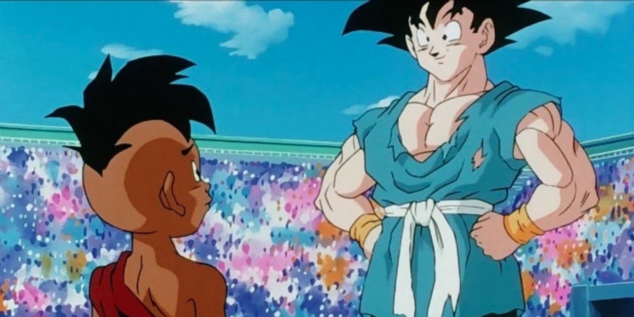 Anime Dragon Ball Goku Trains Uub