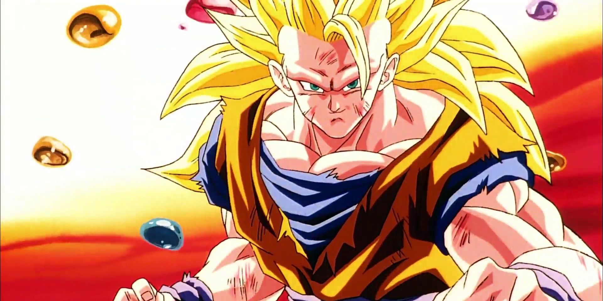 Super Saiyan 3 Goku in the afterlife in Dragon Ball Z: Fusion Reborn