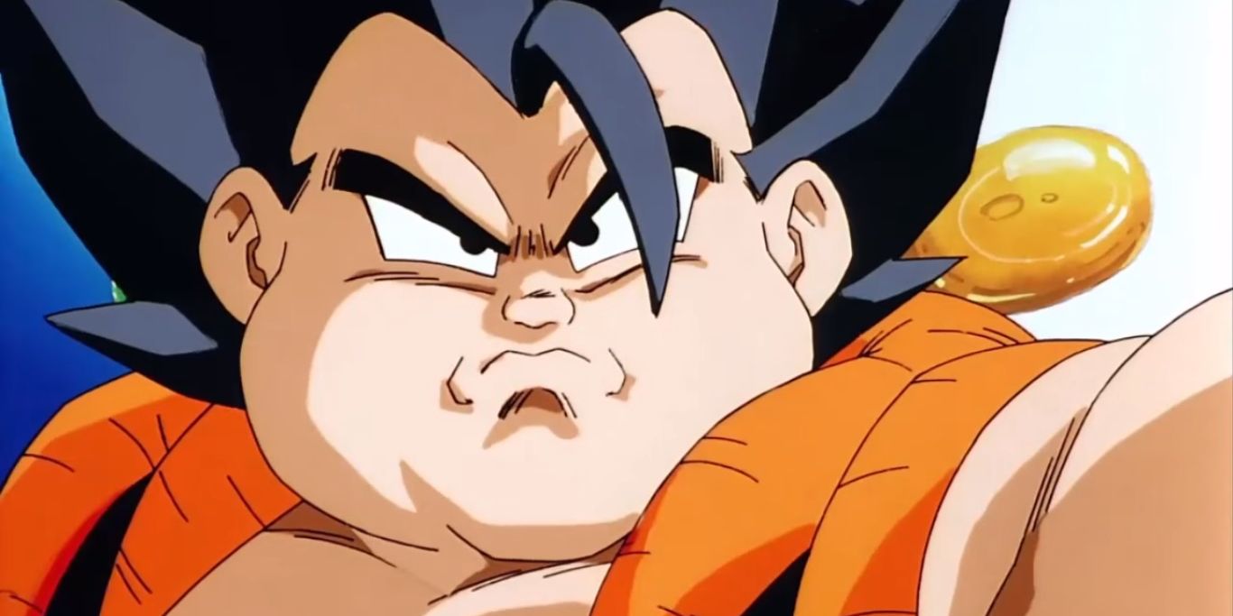 Goku and Vegeta's malformed Veku fusion is ready to fight in Dragon Ball Z