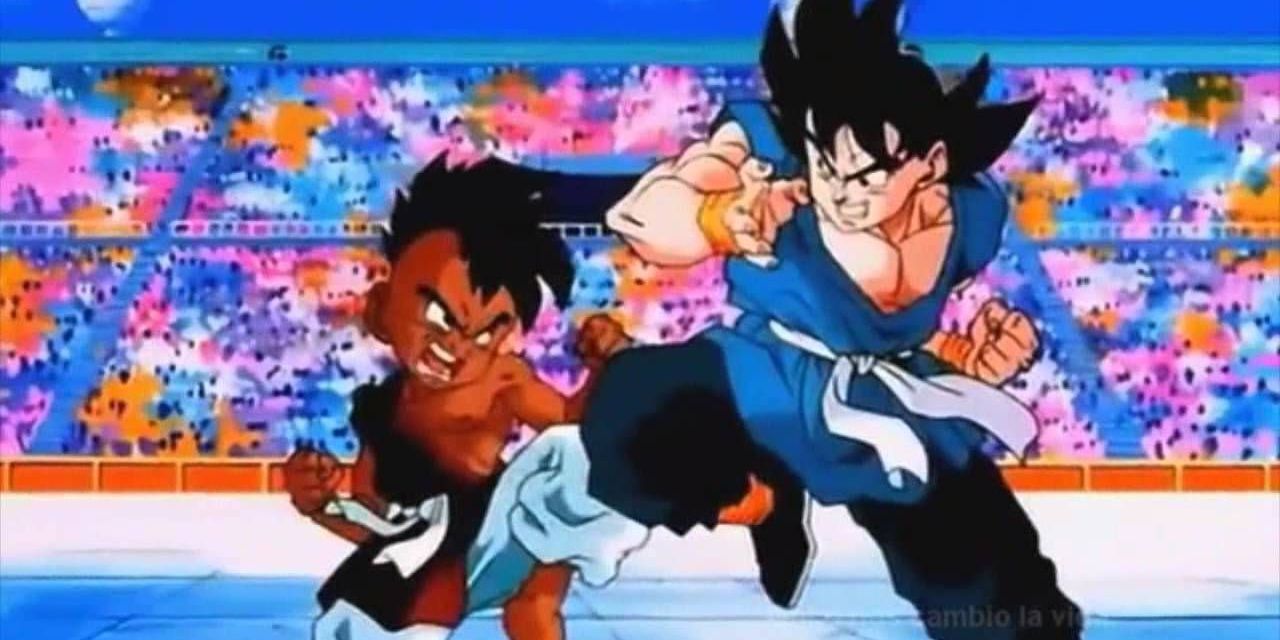 Anime Dragon Ball Z Uub Fights Goku