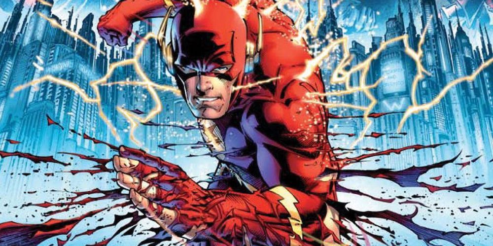 Other-Side-DC-Flashpoint- The Flash running while his costume shreds off