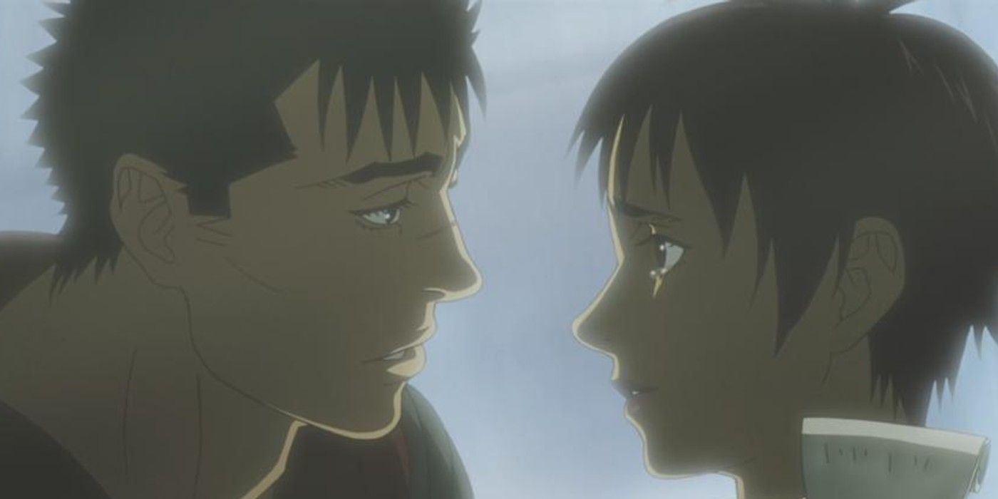 Berserk. Guts and Casca crying