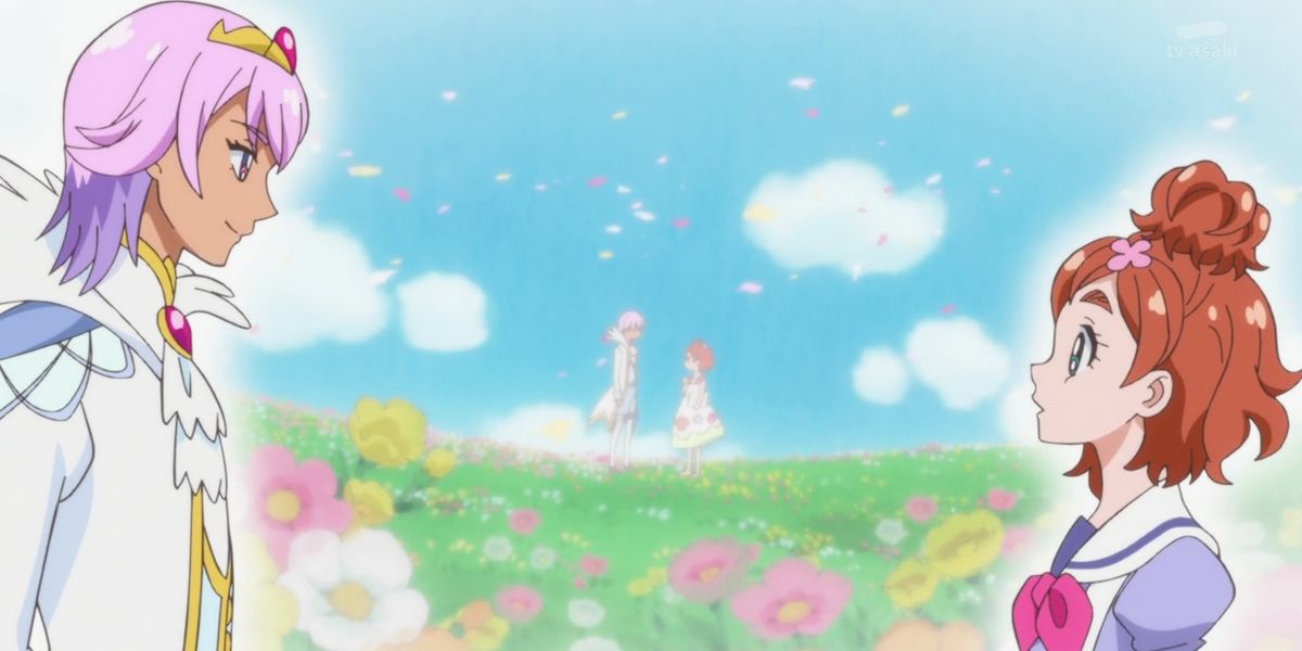 Haruka and Prince Kanata from anime Go Princess Precure