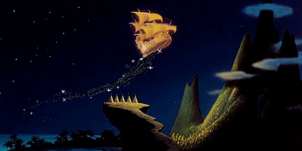 the flying ship in Peter Pan