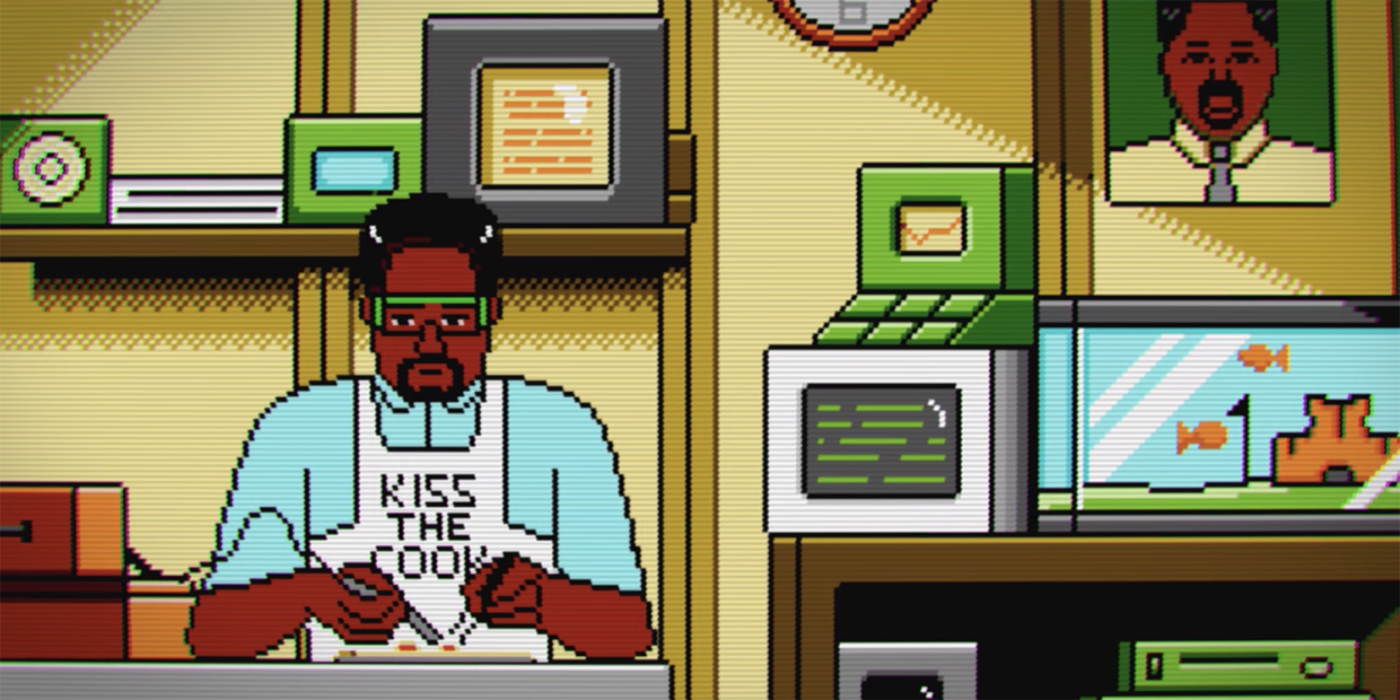 An animation of electronic engineer Jerry Lawson from High Score