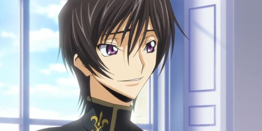 A pre-Zero Lelouch Lamperouge talking to his younger sister in Code Geass.