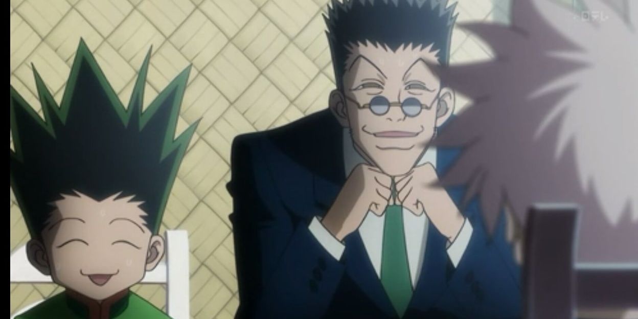 Leorio laughs with Gon