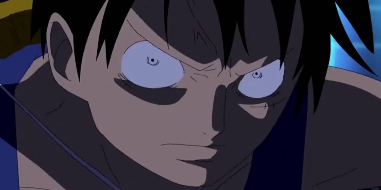 Luffy punches celestial dragon gif
