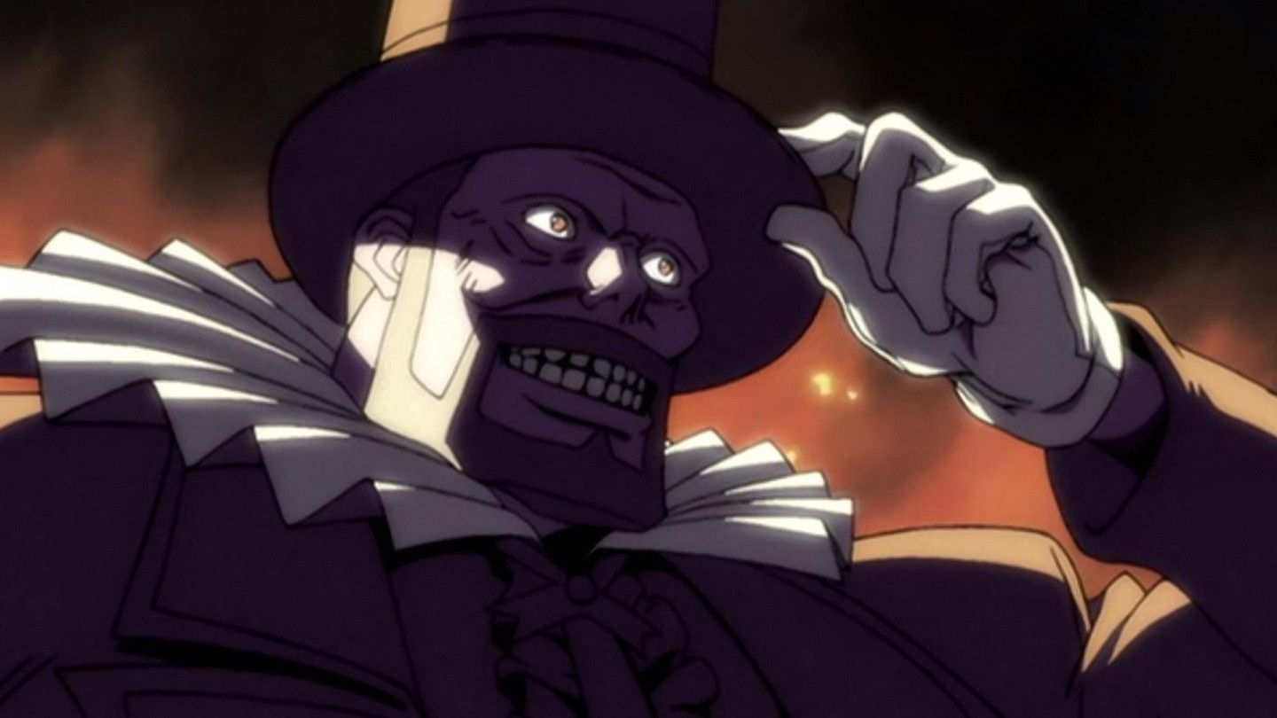cowboy bebop mad pierrot holding his hat