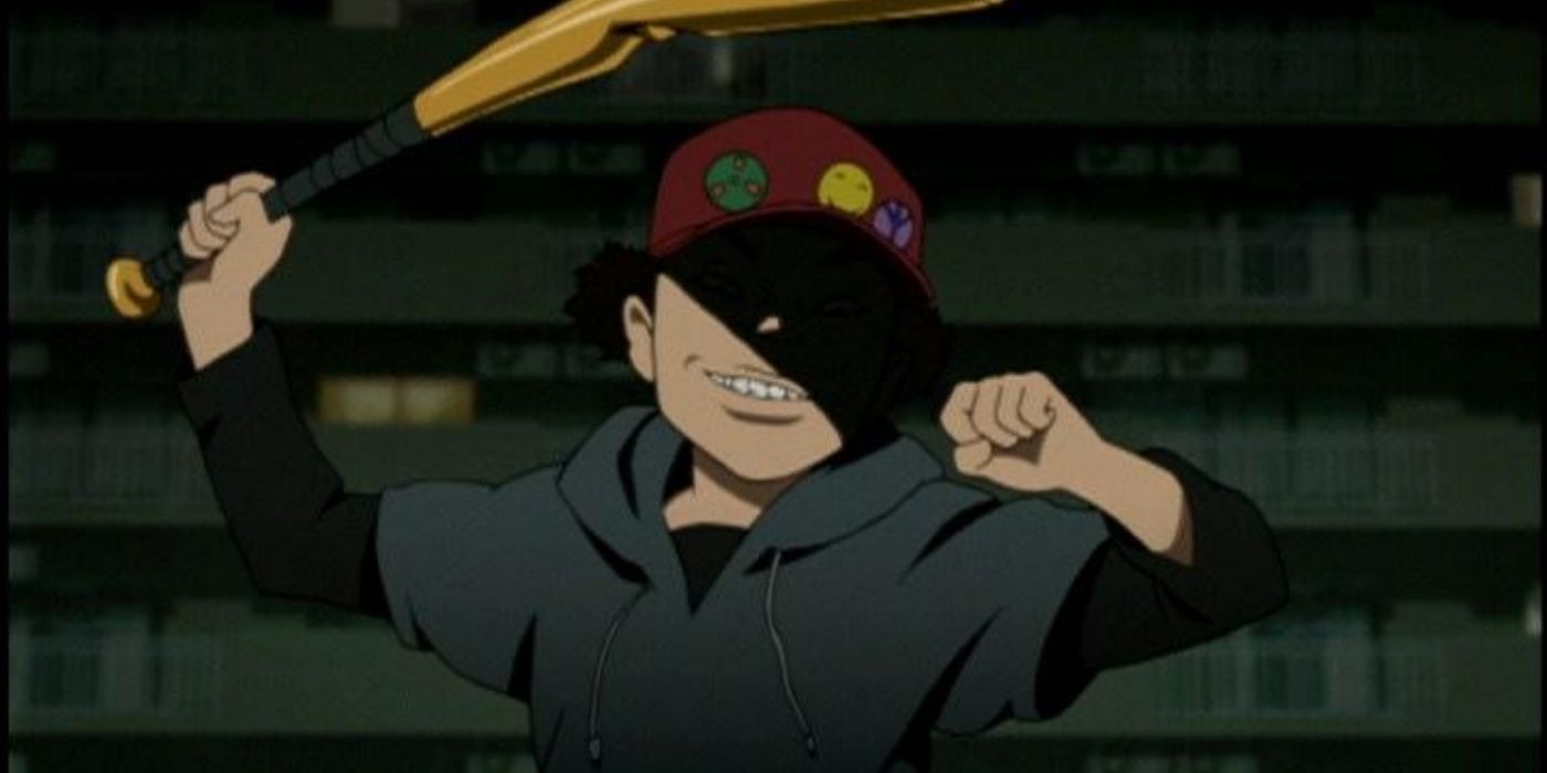 Anime Makoto with a bat Paranoia agent