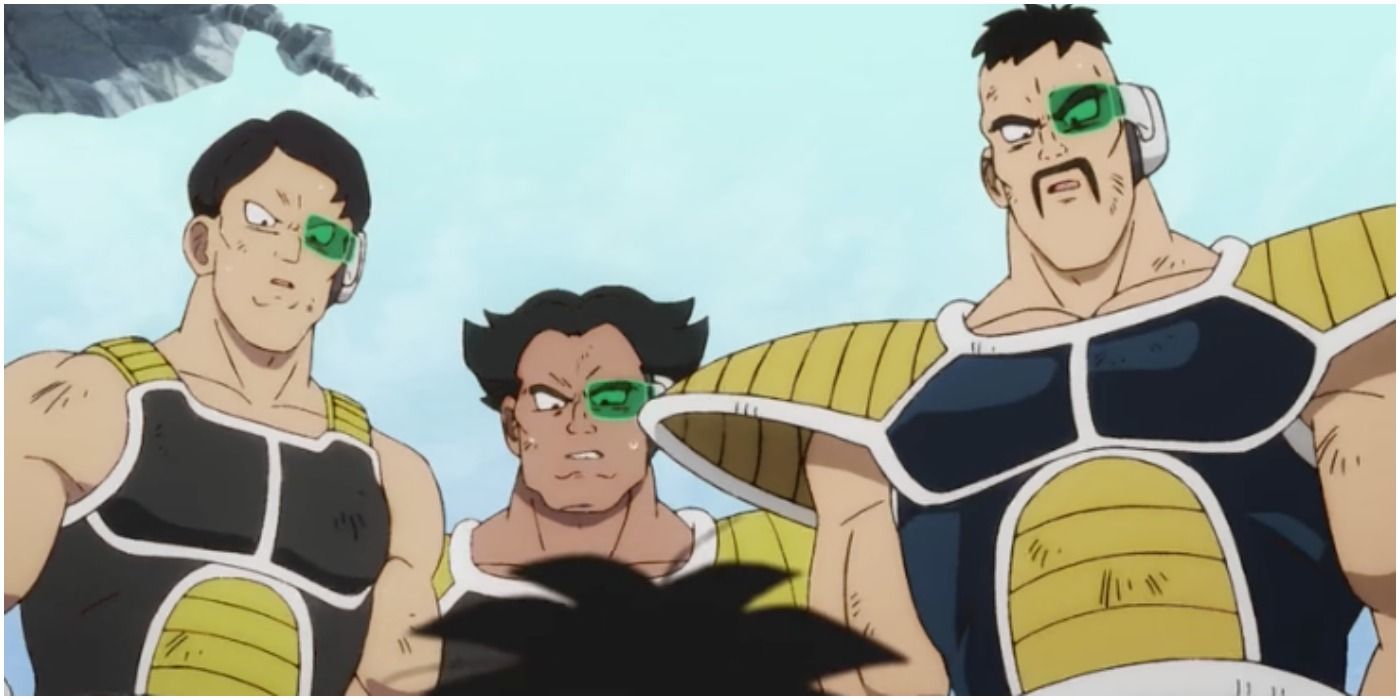 Nappa with Two Other Unnamed Saiyans in Dragon Ball Super