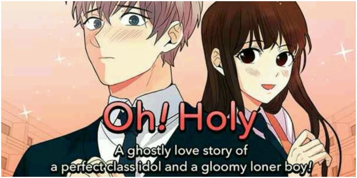 Image shows the main characters from the Oh! Holy manhwa