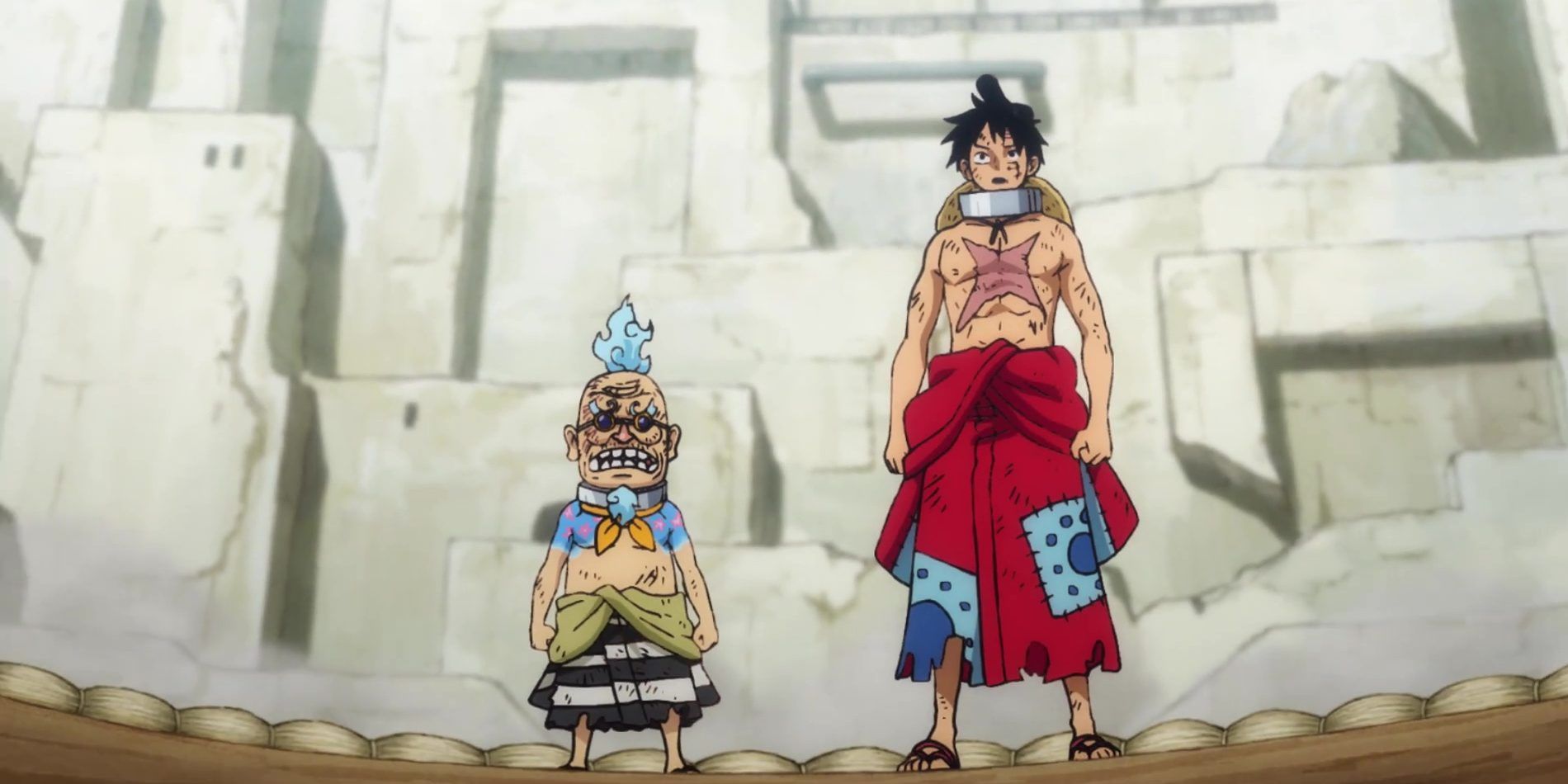 Luffy and Hyogoro In Udon Prison