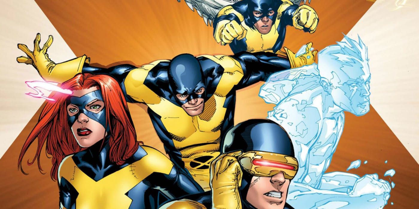 The original X-Men jumping into action