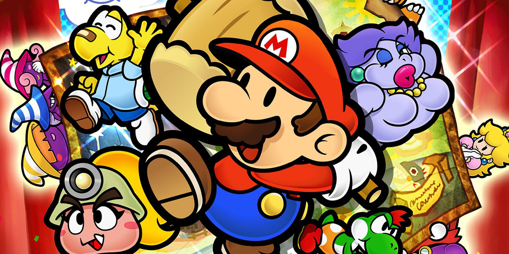 Paper Mario the Thousand Year Door Promo Art with side characters.