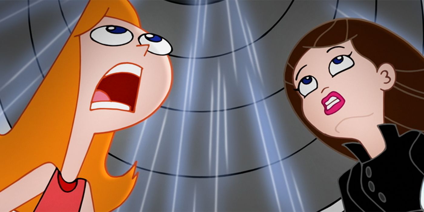 Candace and Vanessa are abducted in Phineas and Ferb the Movie: Candace Against the Universe