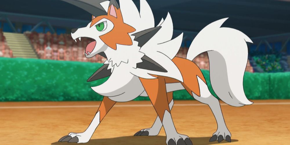 Ash's Lycanroc ready for battle at the Manalo Conference in Pokémon.
