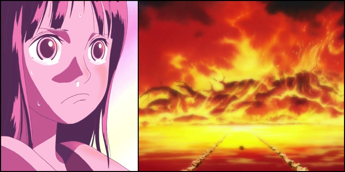 Young Nico Robin Watches As Her Home Is Destroyed