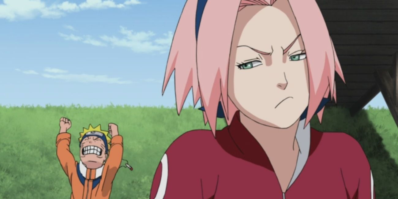 Sakura annoyed at Naruto