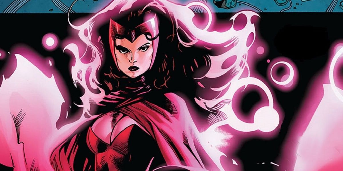 scarlet witch with her magic energy