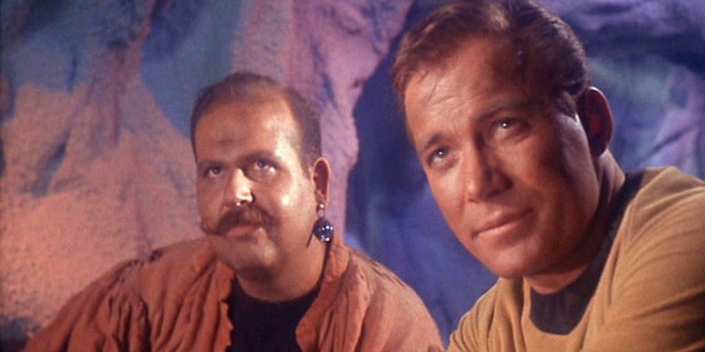 Kirk with Harry Mudd on Star Trek
