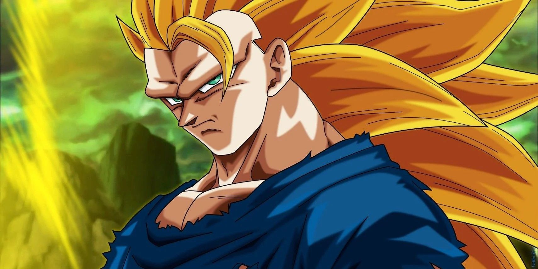 An image of Goku in Super Saiyan 3 form