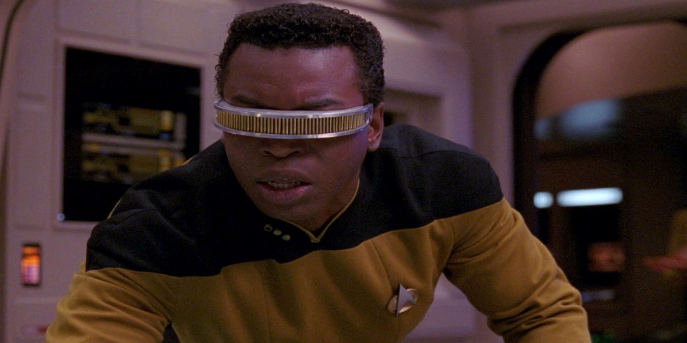 Star Trek: The Next Generation's Geordi La Forge, played by Levar Burton